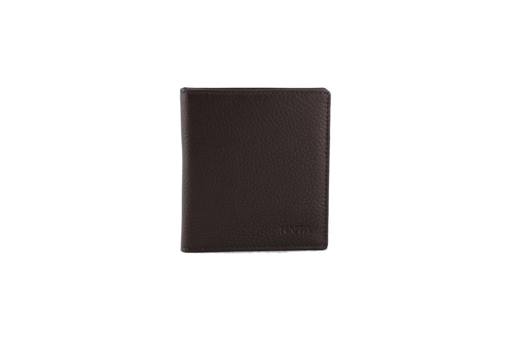 Dan Leather Wallet Front #color_brown