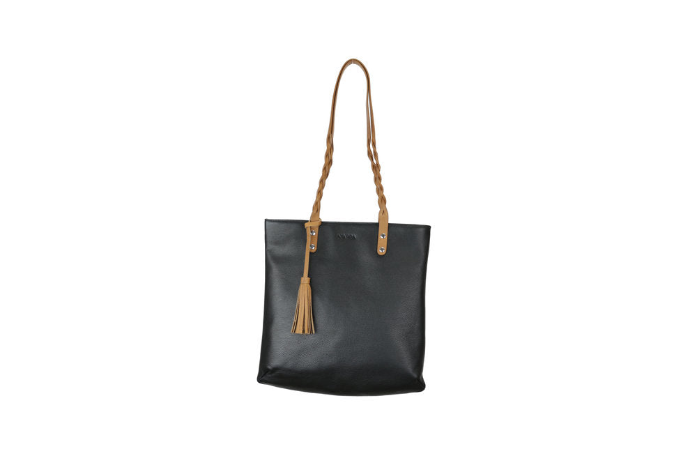 Leather Tote Bag #color_black