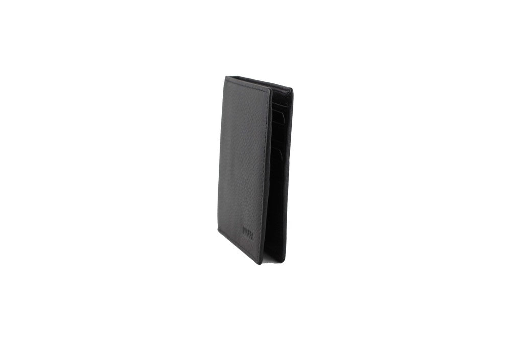 Dan Leather Wallet Side Angle View #color_black